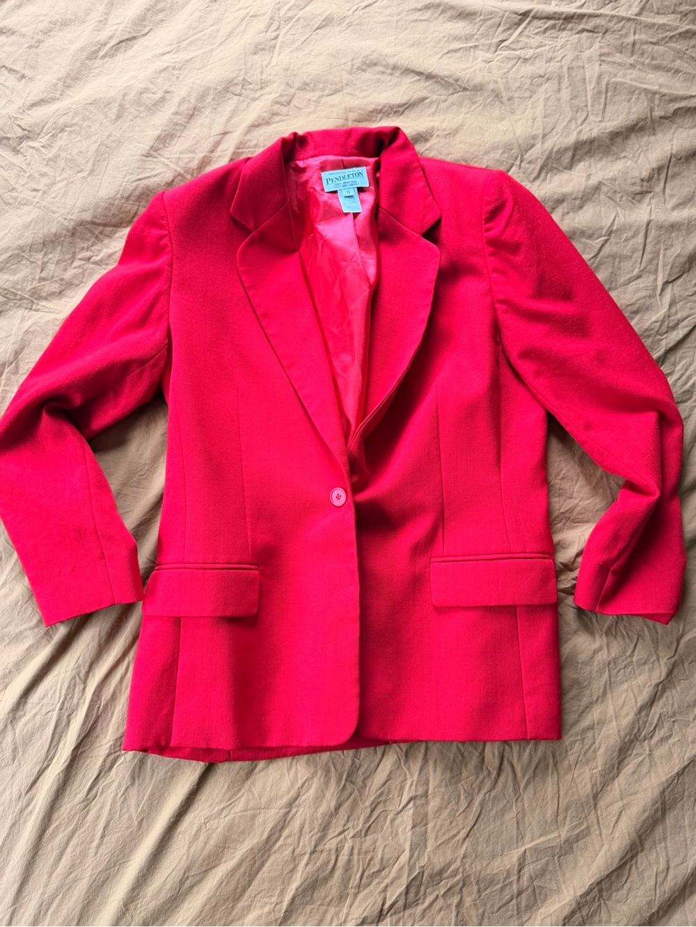 Pendleton Vibrant Red Tailored Blazer